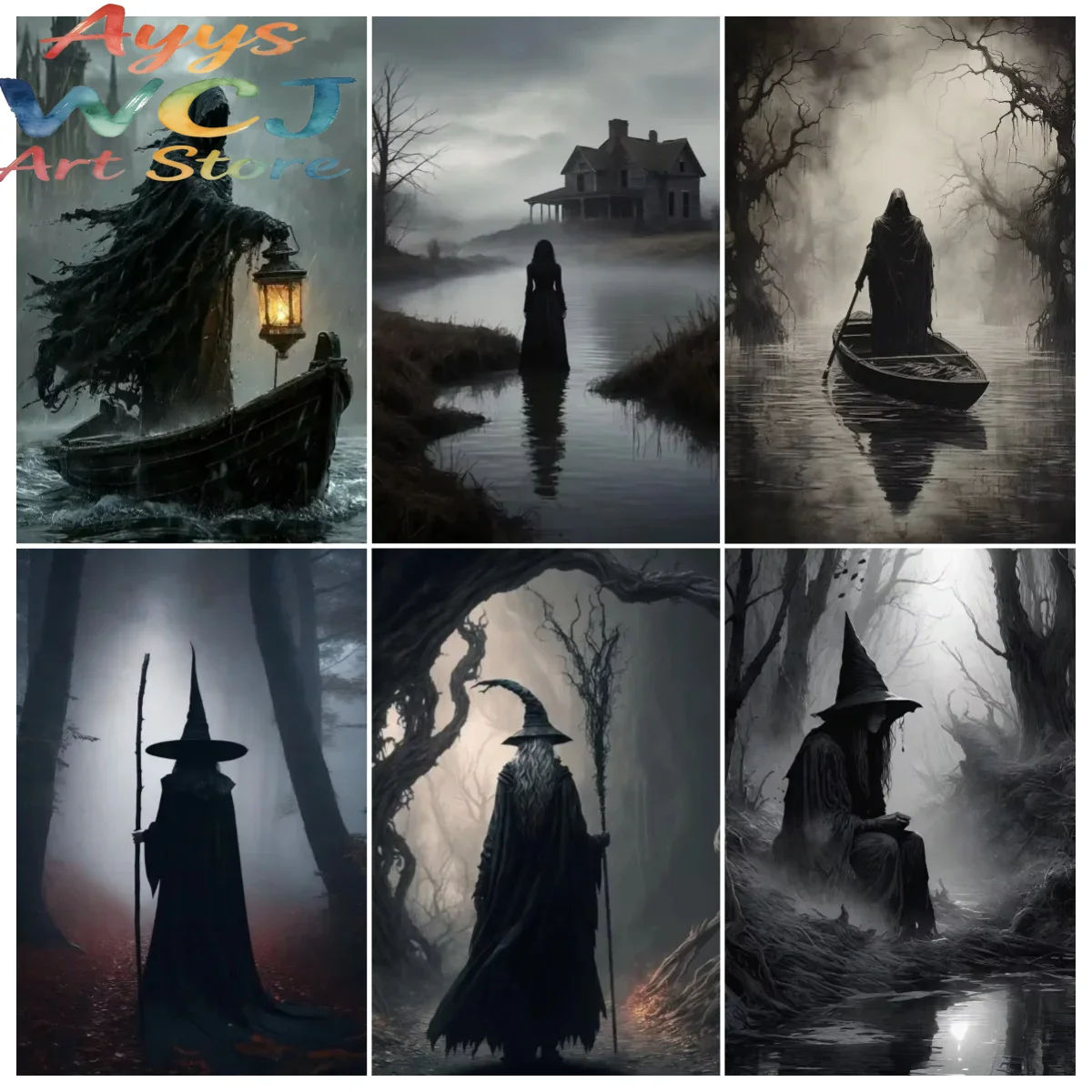 Home Decor Quirky - Dark Academia Art The Witch Demon