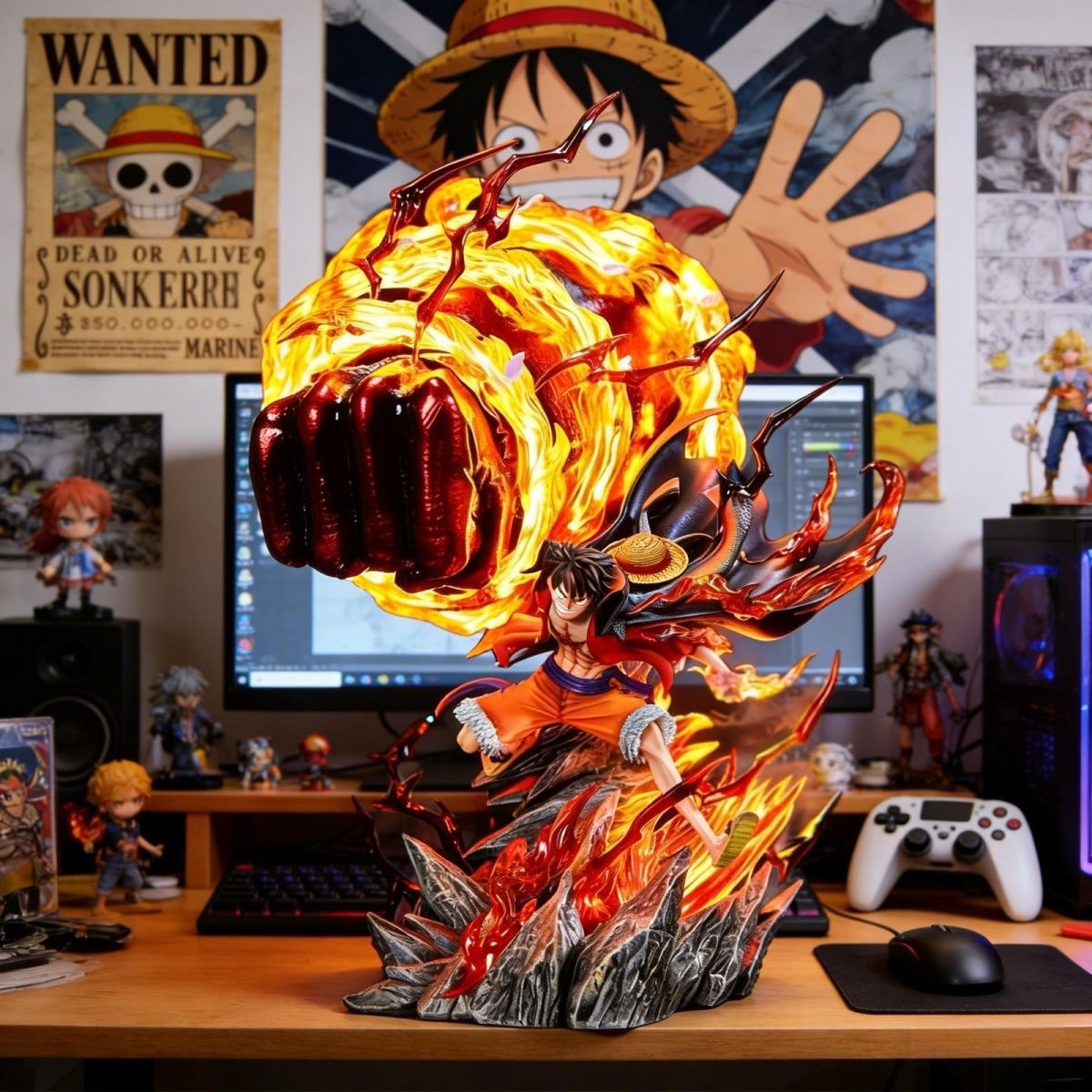 Home Decor Quirky - LZ Karmic Fire Luffy 35CM Light