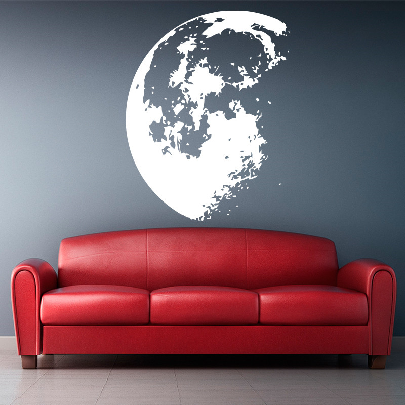 Home Decor Y2K - Outer Space Moon Wall Sticker Home