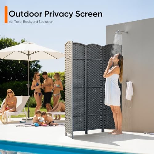 Outdoor Privacy Screen 4-Panel - H&M Home Decor 评论和价格