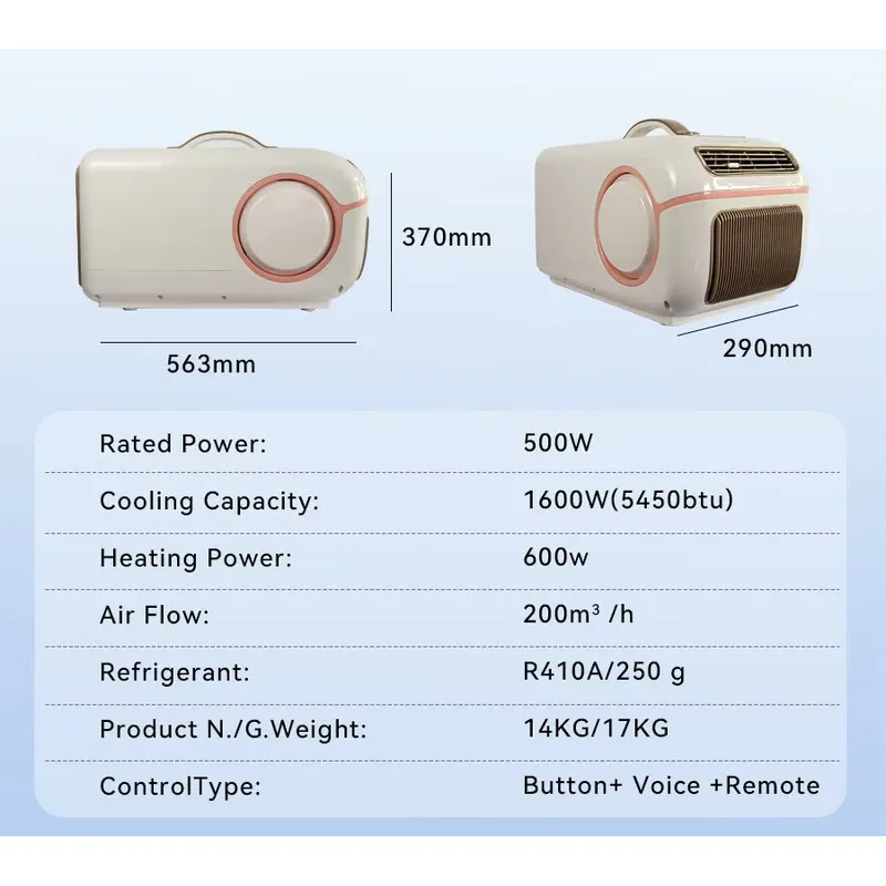 12V 24V Portable Car Air Condi - H&M Home Decor 评论和价格