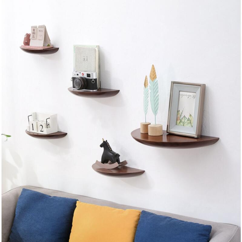 Wooden Semicircle Wall Shelf B - Home Decor Ikea 评论和价格
