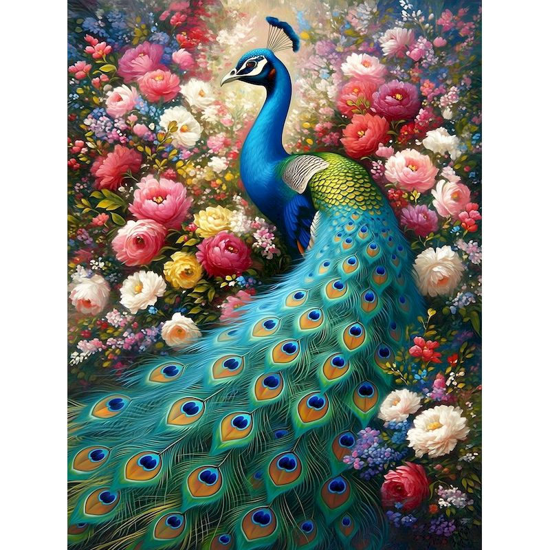 GATYZTORY Peacock Paint By Num - Home Decor Diy Ideas 评论和价格