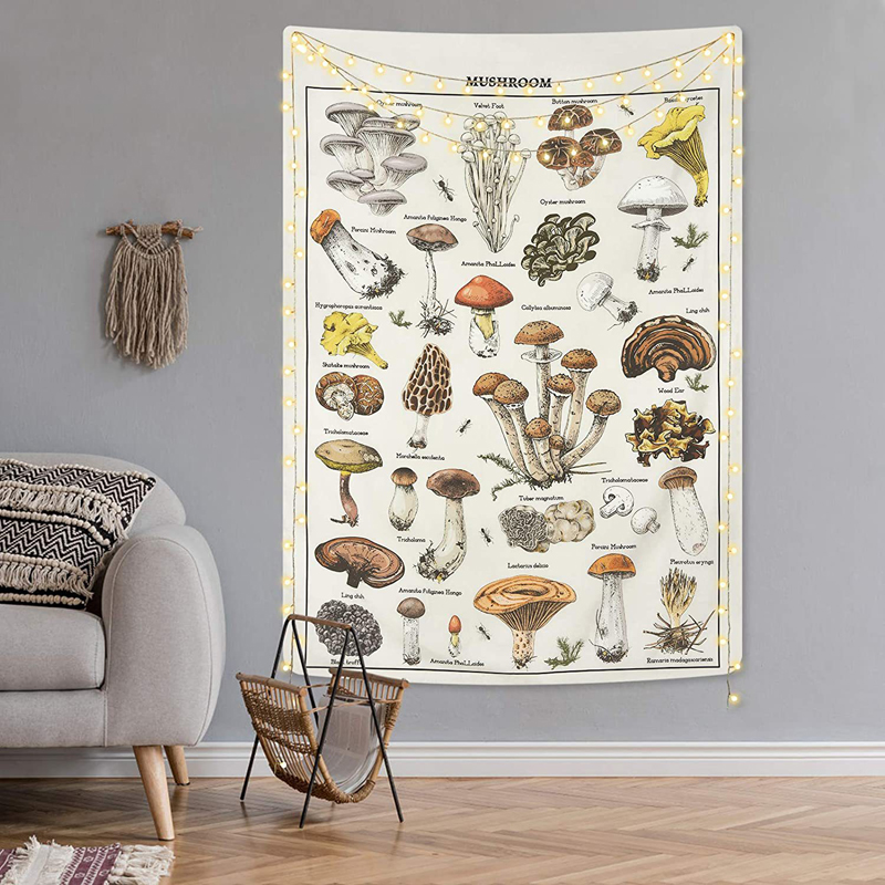 Psychedelic Mushroom Tapestry  - Aesthetic Tapestry 评论和价格