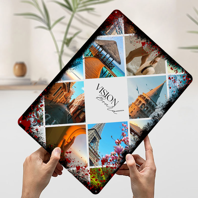 Travel Vision Board Collage Pr - Home Decor Vision Board 评论和价格