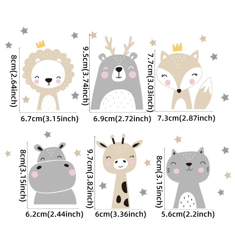 6pcs/set Boho Color Cute Smile - Home Decor Y2K 评论和价格
