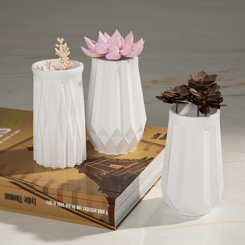 Round Diamond Vase Silicone Mo - Home Decor Vase With Flowers 评论和价格