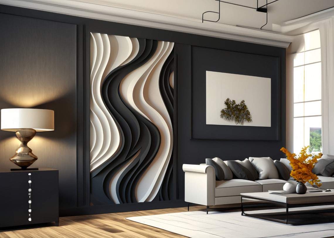 xx-Wave Strip Decorative Woode - Home Decor Vision Board 评论和价格