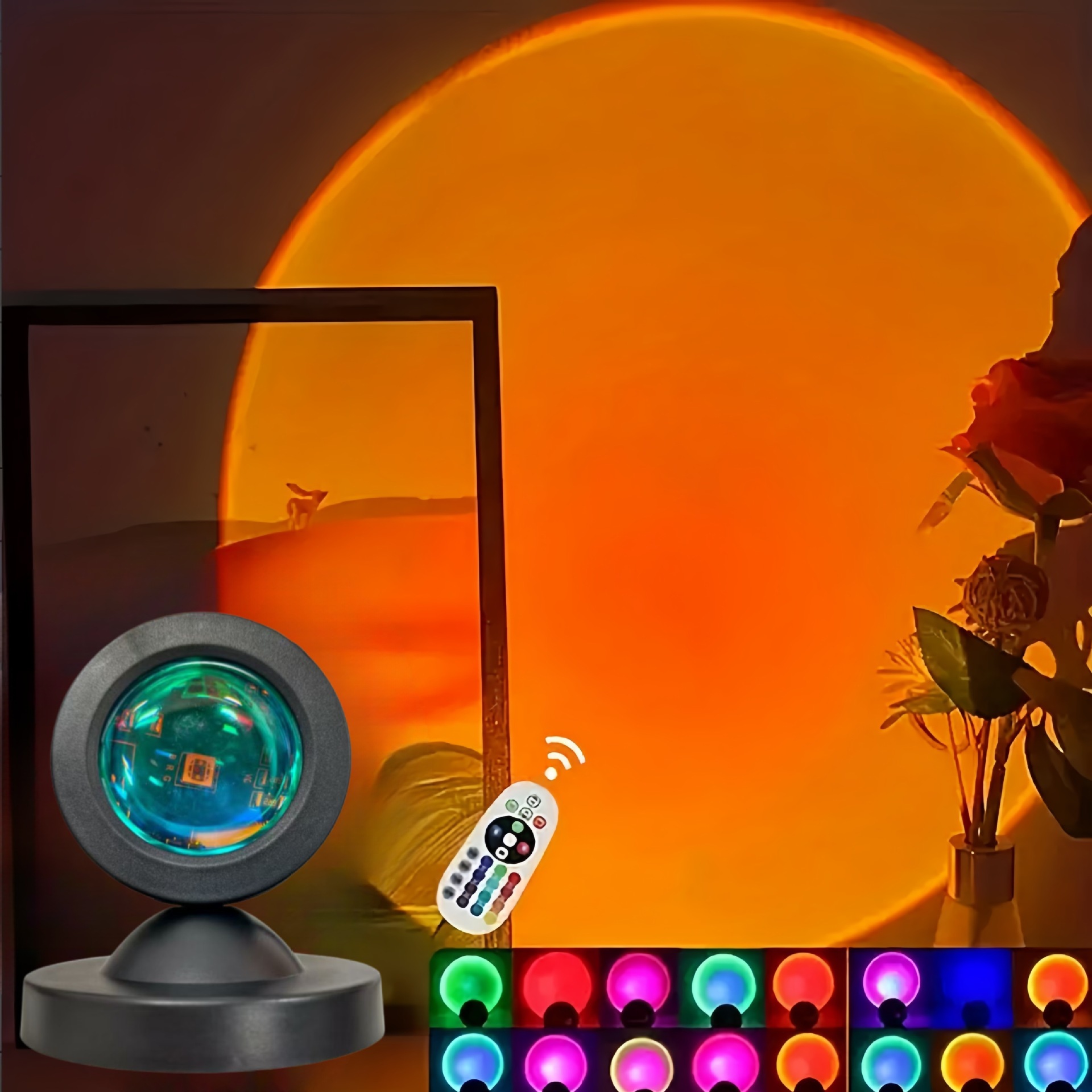 1pc Vibrant Sunset Projection  - Home Decor Ikea 评论和价格