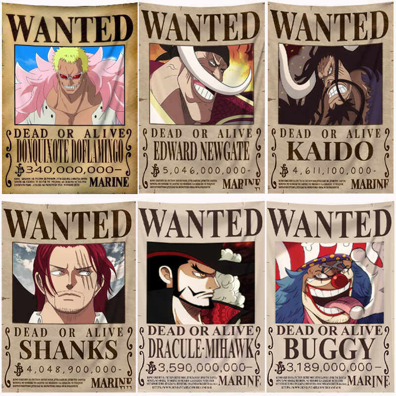 One Piece Manga Tapestry Wante - Aesthetic Tapestry 评论和价格