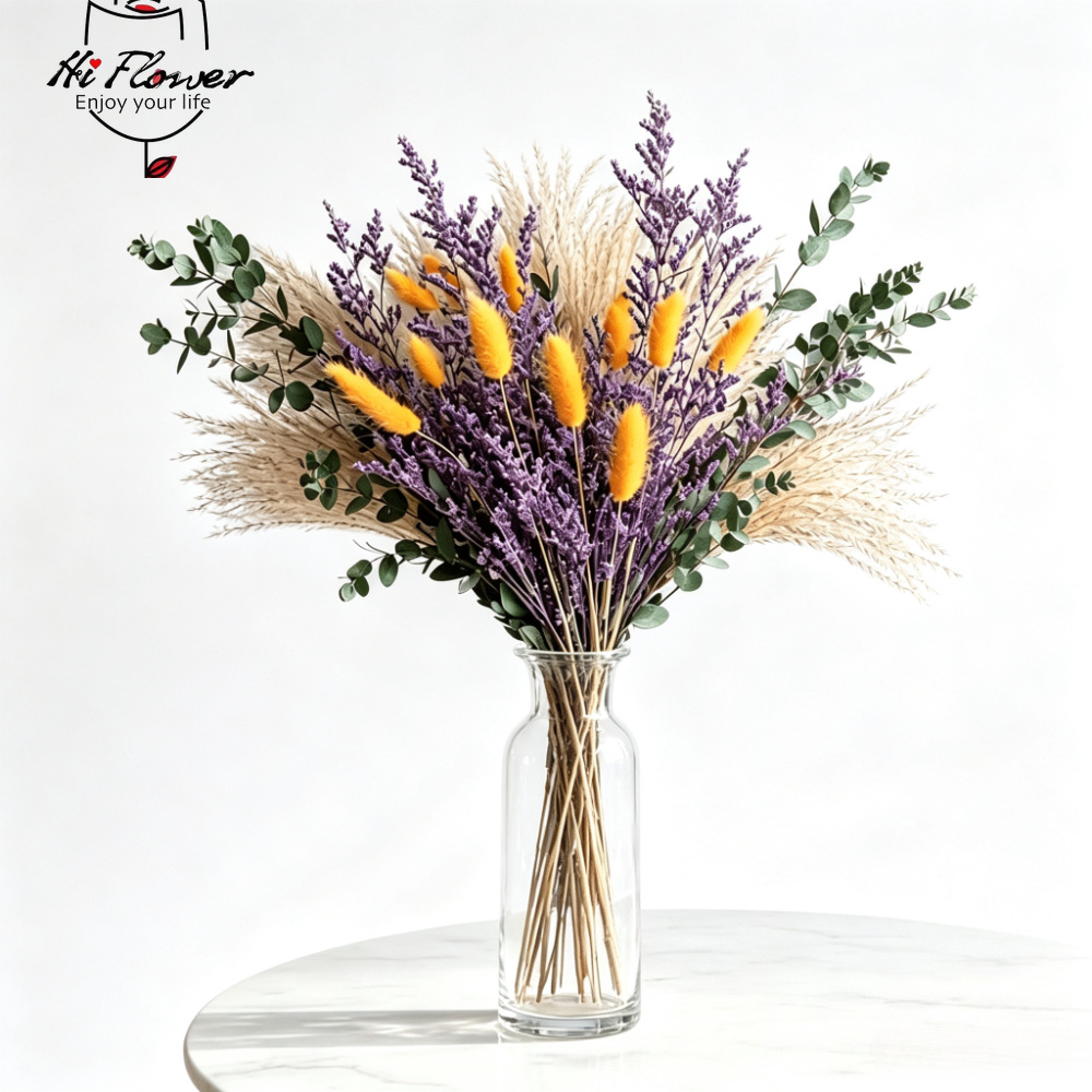Natural Dried Flowers Pampas G - Home Decor Vase With Flowers 评论和价格