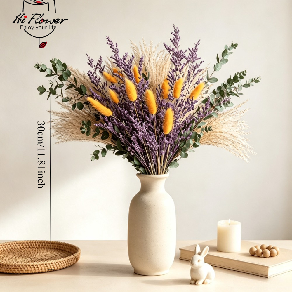 Natural Dried Flowers Pampas G - Home Decor Vase With Flowers 评论和价格