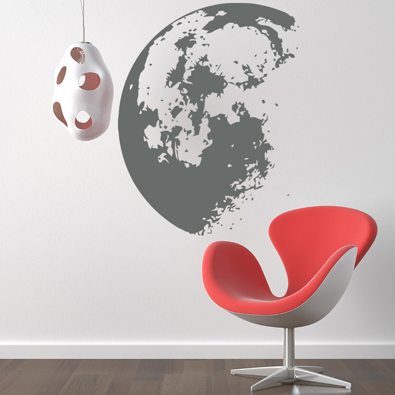 Outer Space Moon Wall Sticker  - Home Decor Y2K 评论和价格