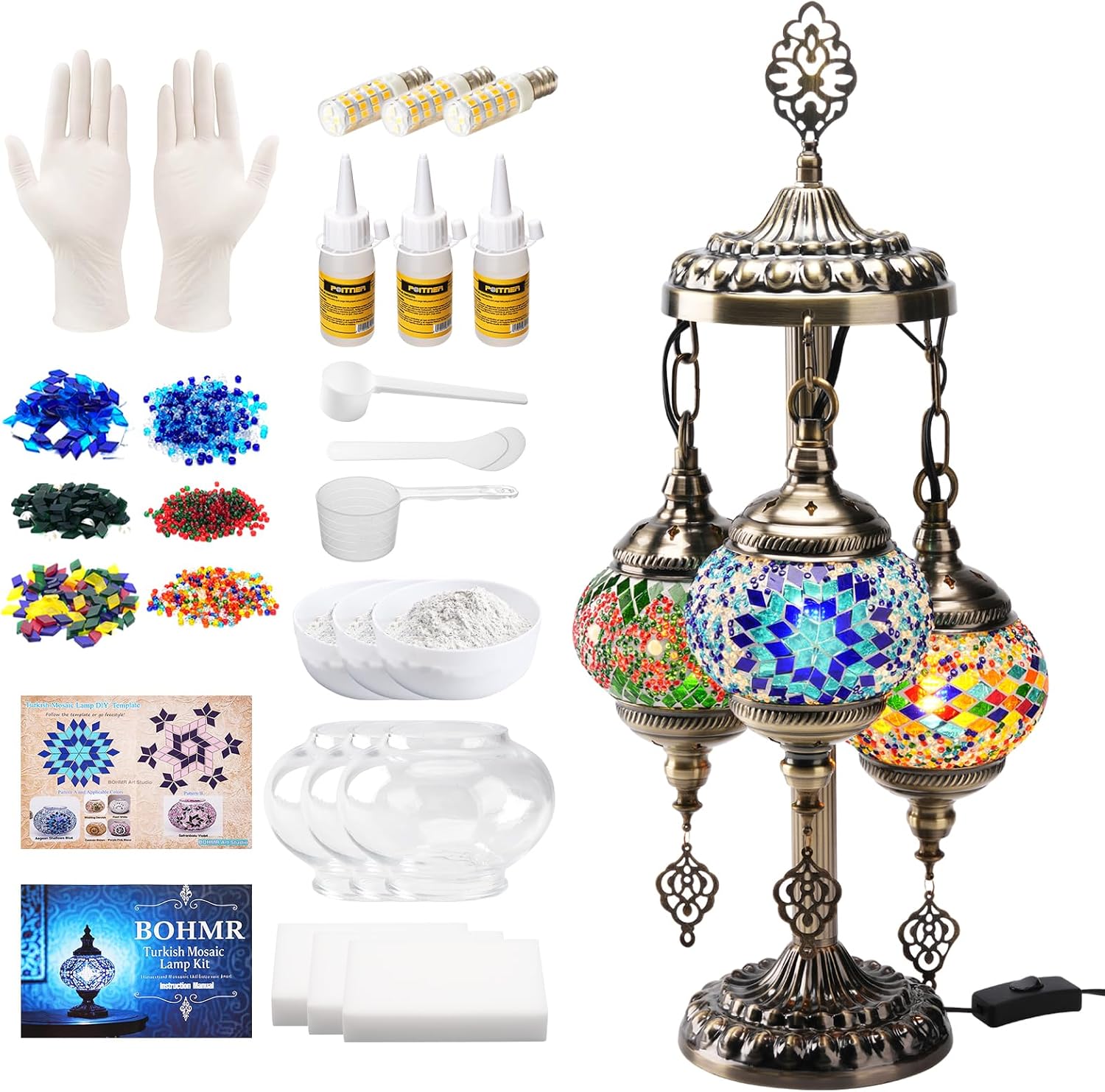 DIY 3 Globe Turkish Mosaic Lam - H&M Home Decor 评论和价格