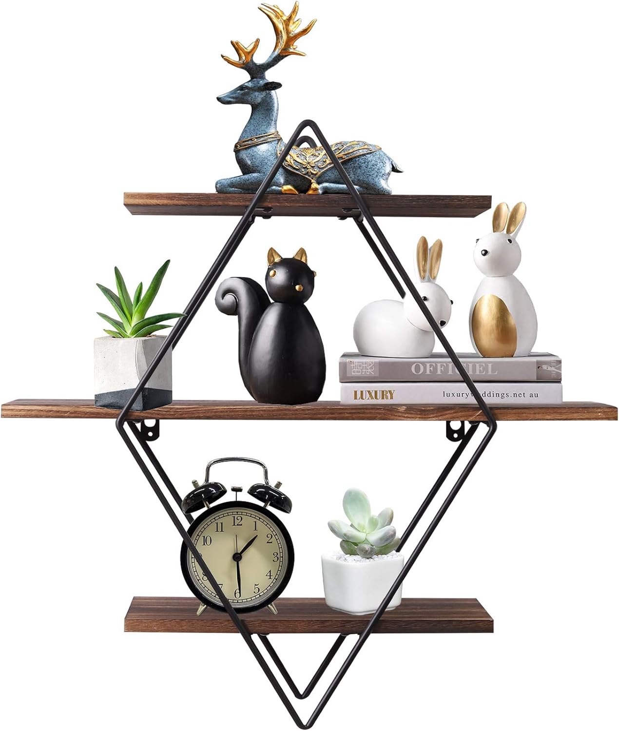 Wall Mounted Rustic Floating S - Home Decor Ikea 评论和价格