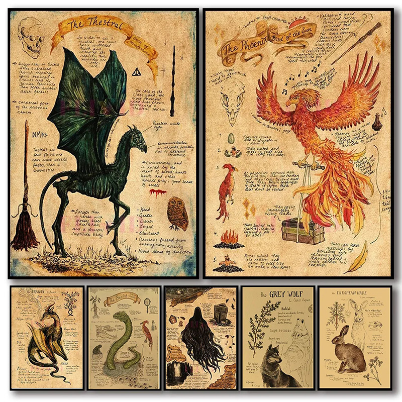Retro Animal Unicorn Poster Ae - Home Decor Ikea 评论和价格