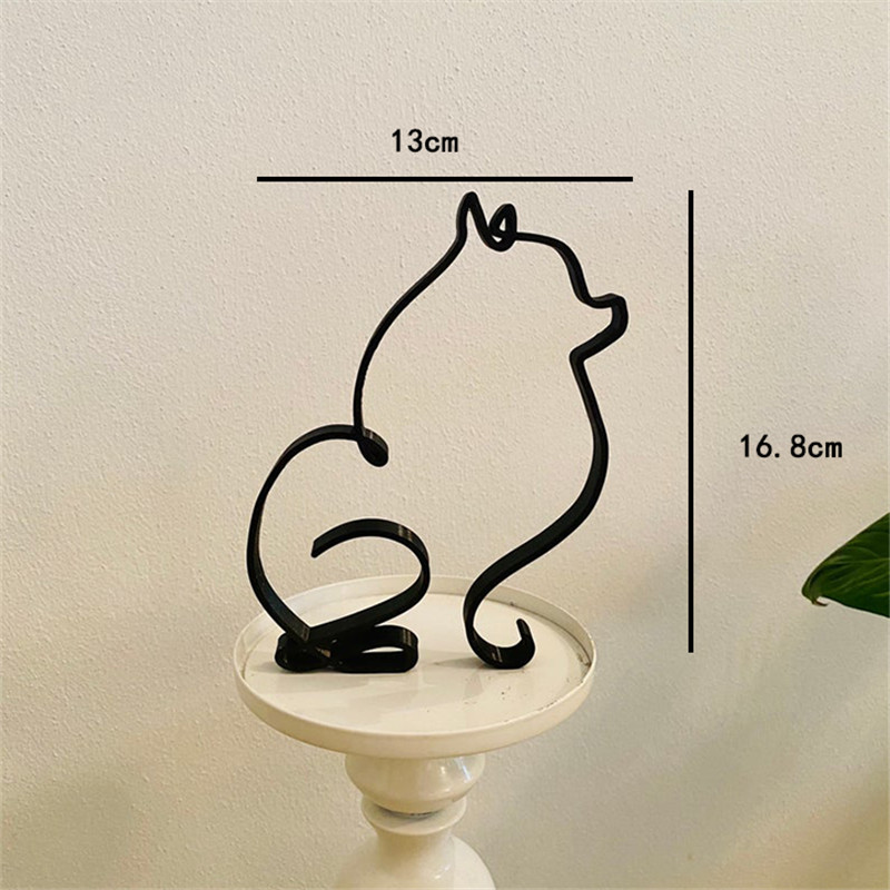 Dog Art Sculpture Metal Dog Ab - Home Decor Y2K 评论和价格