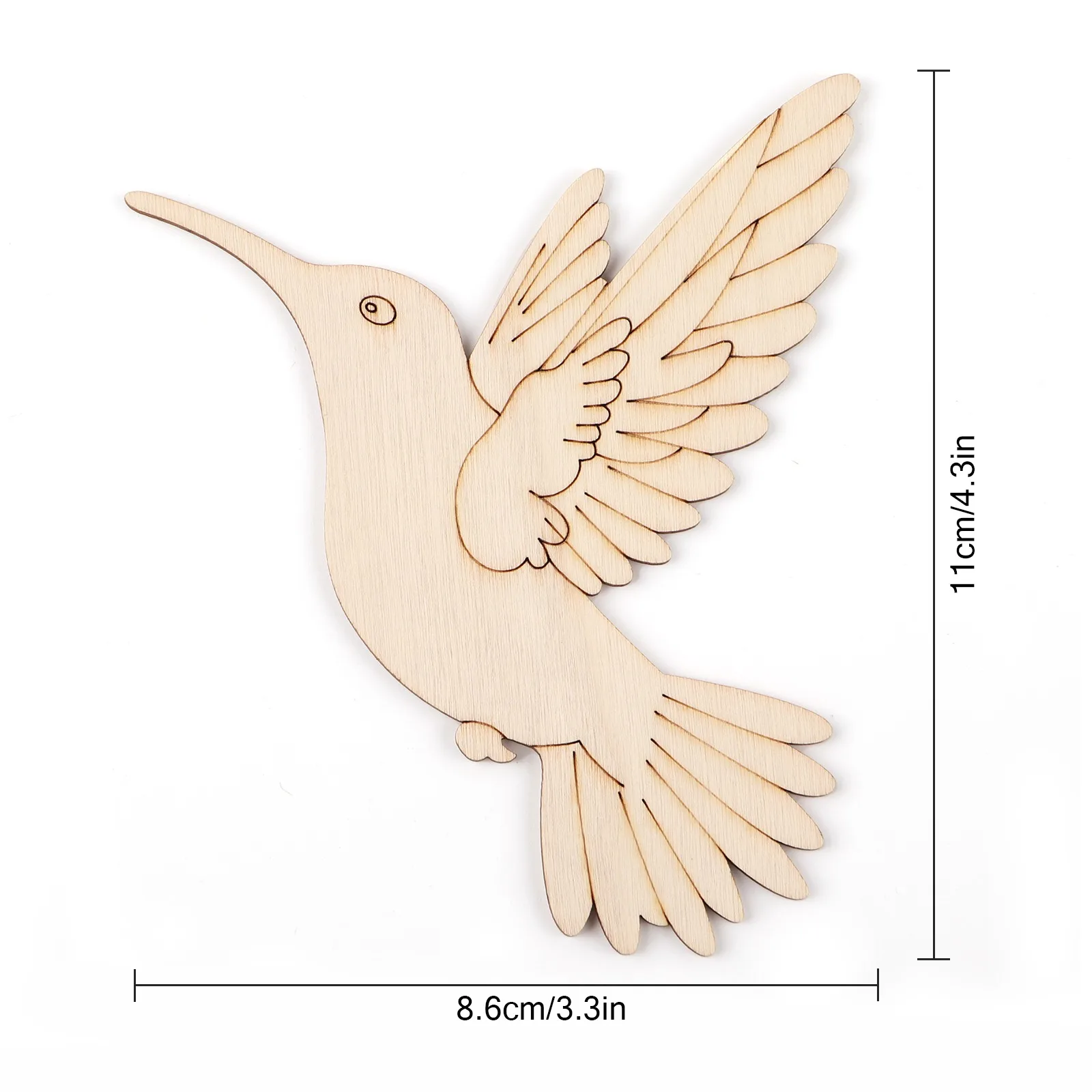10pcs Unfinished Wood Animal B - Home Decor Painting 评论和价格