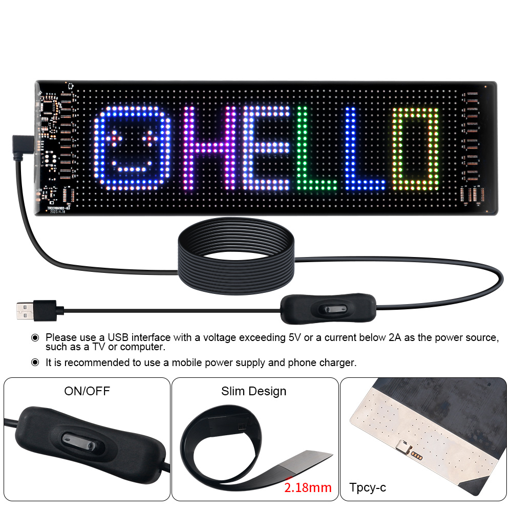 LED Matrix Pixel Panel Scrolli - Home Decor Lamp 评论和价格