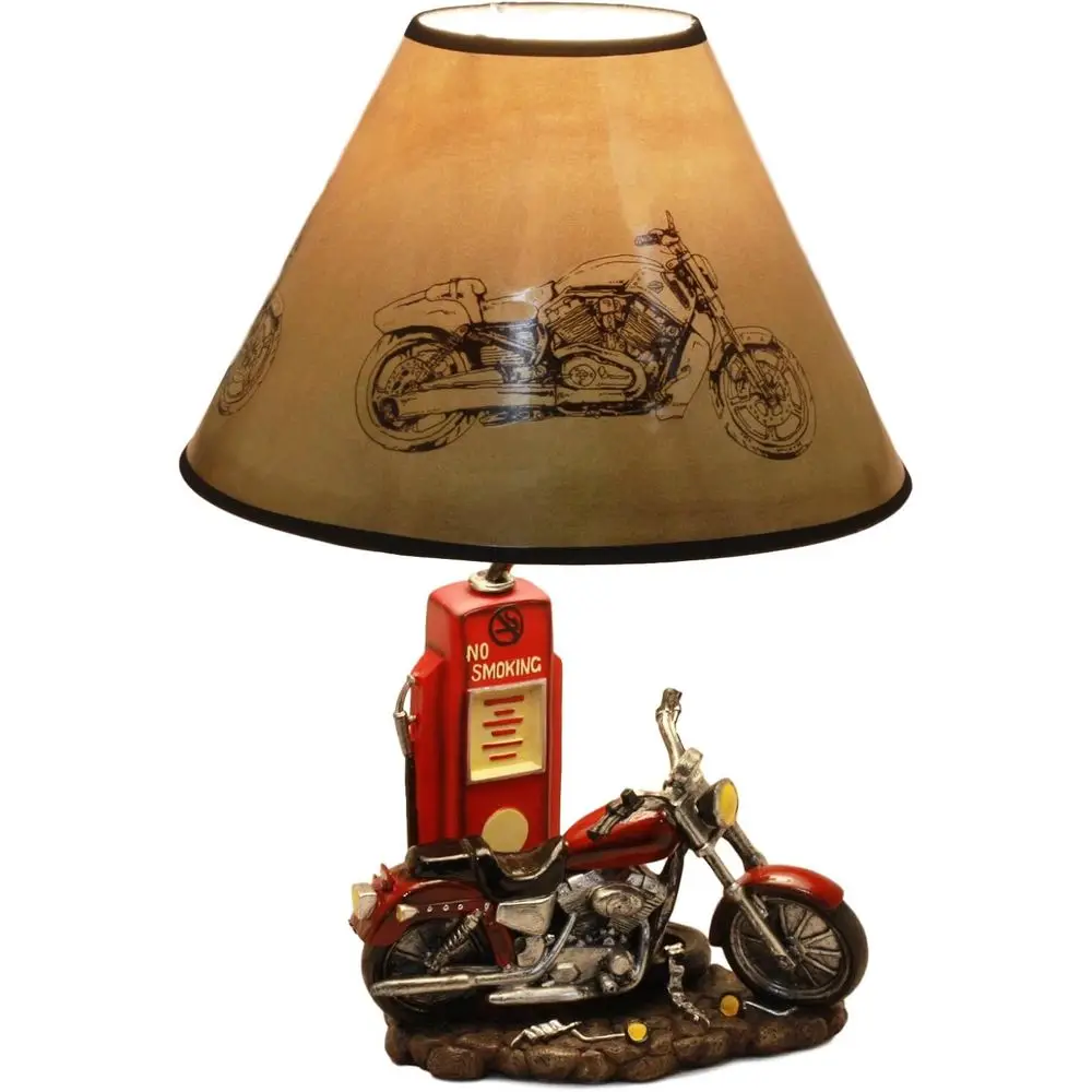 Vintage Retro Red Motorcycle G - Home Decor Lamp 评论和价格