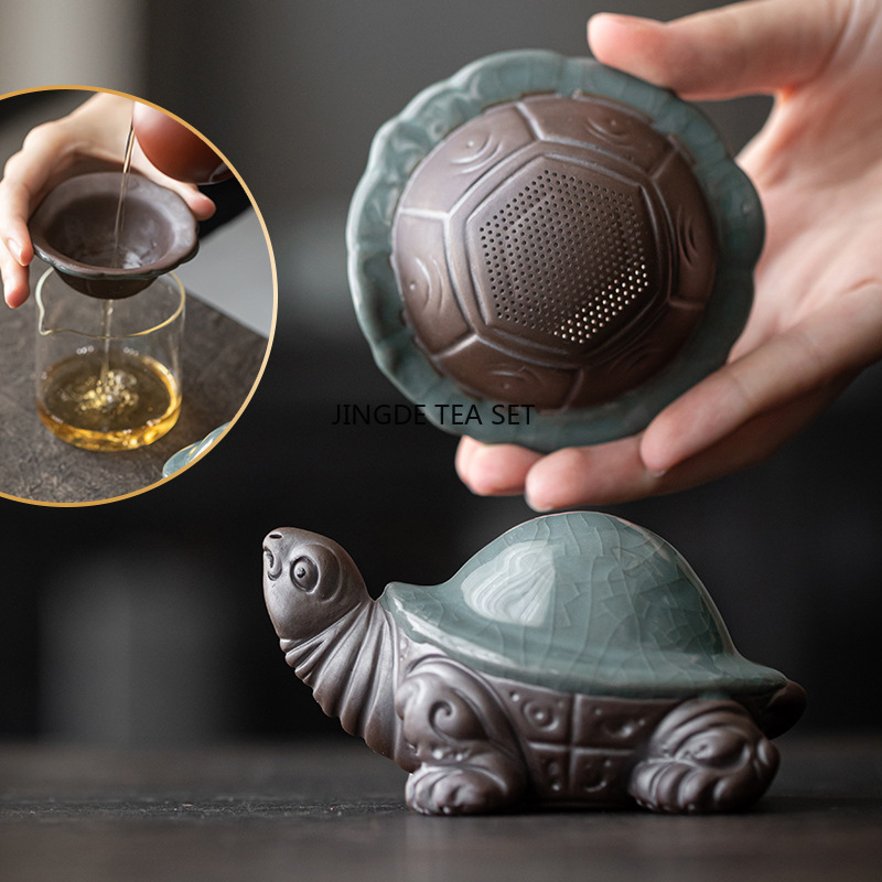 Ceramic Turtle Tea Set Filter  - Home Decor Quirky 评论和价格