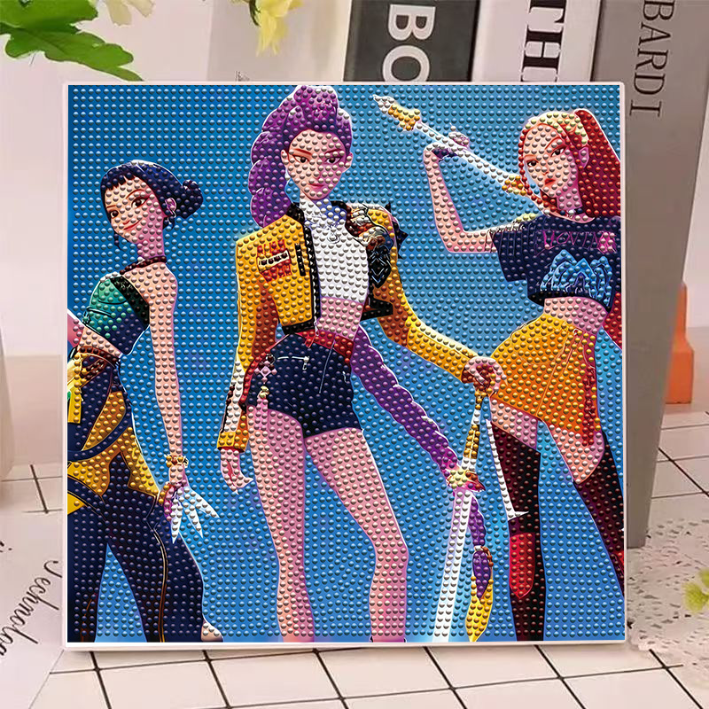 Anime Hunters Gilrs Lumi Mila  - Home Decor Painting 评论和价格