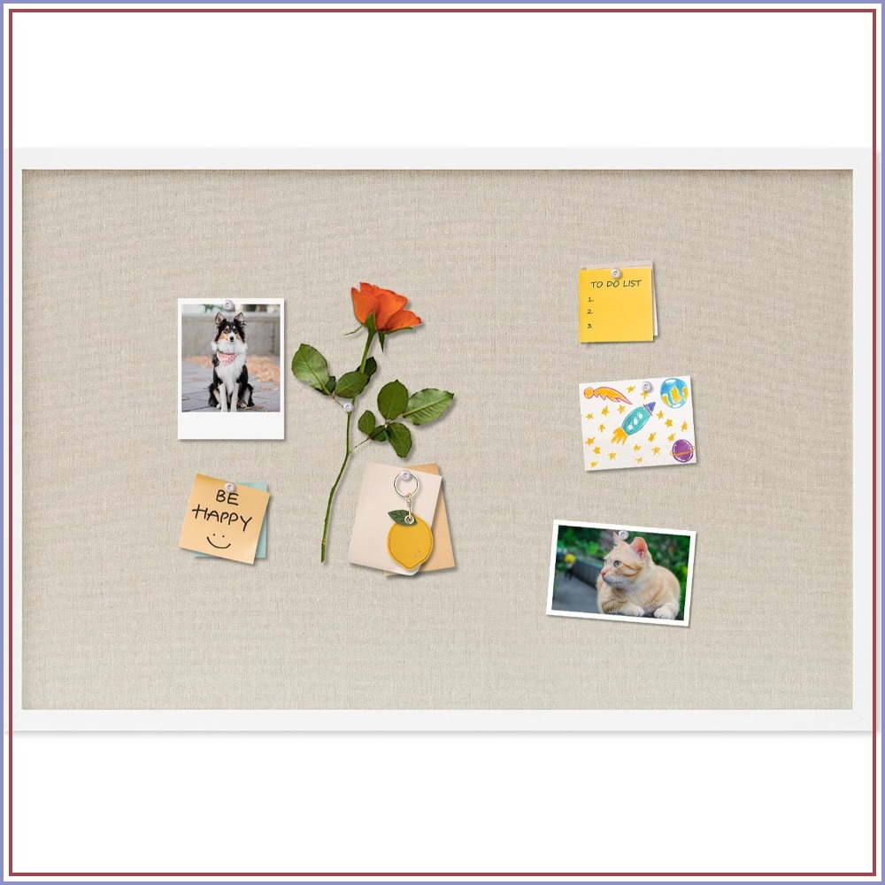 Cork Board 30x20 Inches Linen  - Home Decor Vision Board 评论和价格
