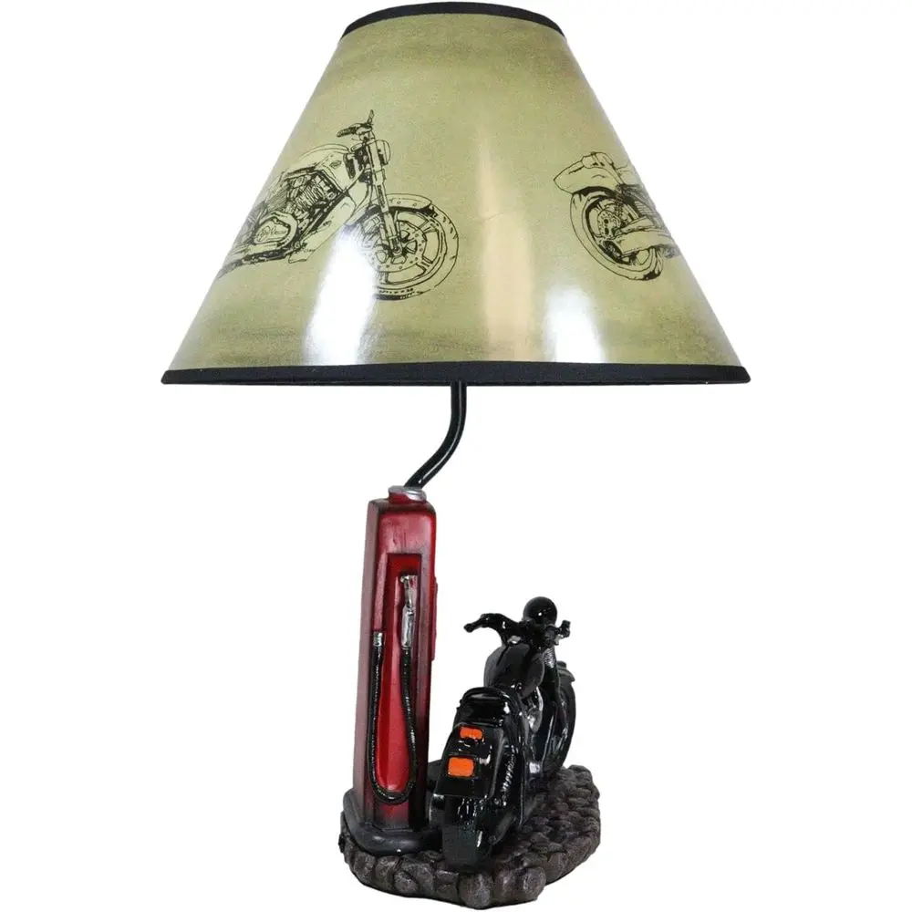 Vintage Retro Black Motorcycle - Home Decor Lamp 评论和价格