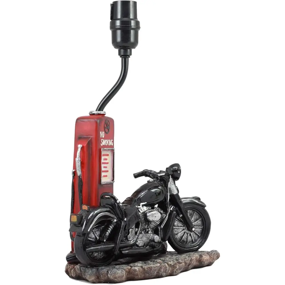 Vintage Retro Black Motorcycle - Home Decor Lamp 评论和价格