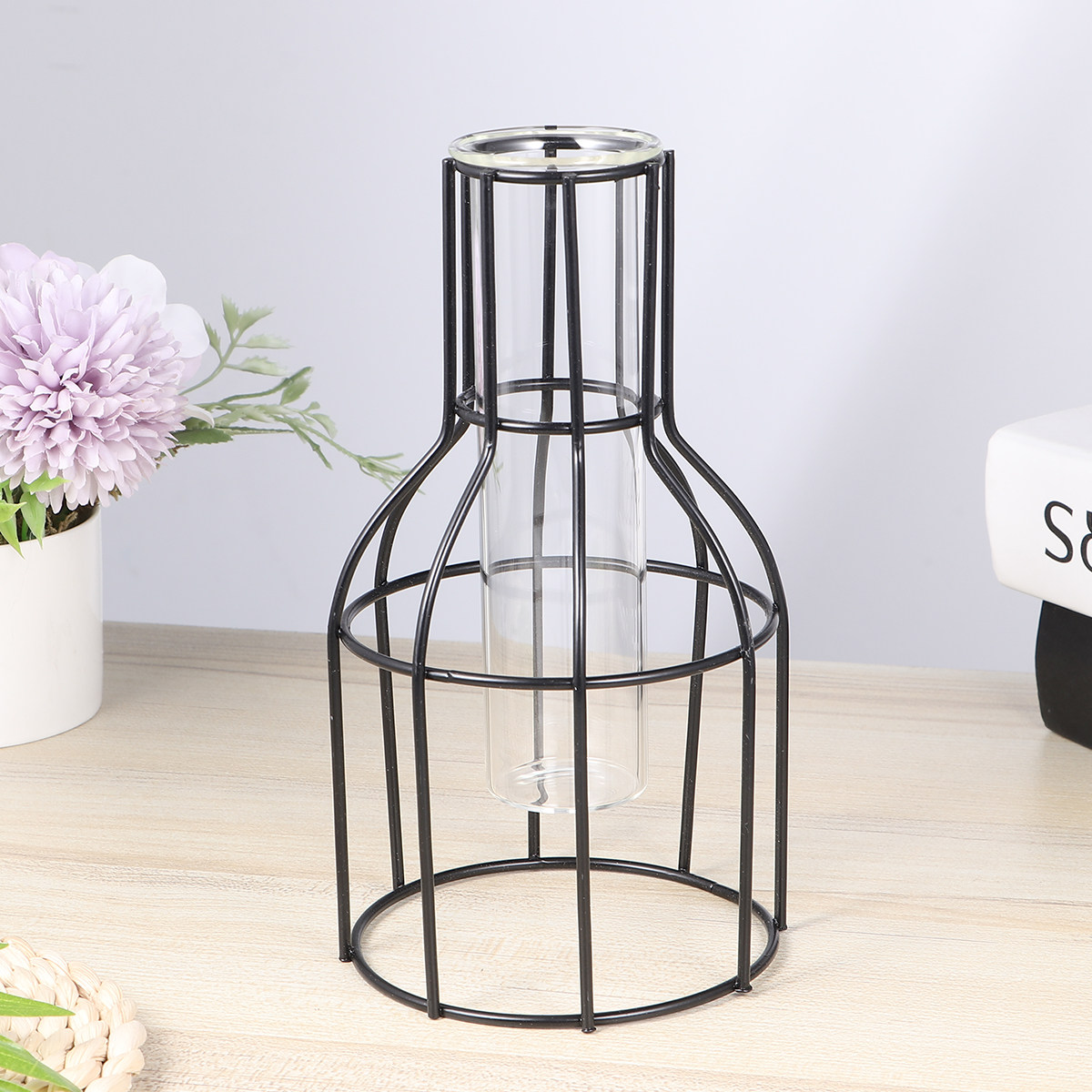 1Pcs Hydroponics Long Neck Flo - Home Decor Vase With Flowers 评论和价格