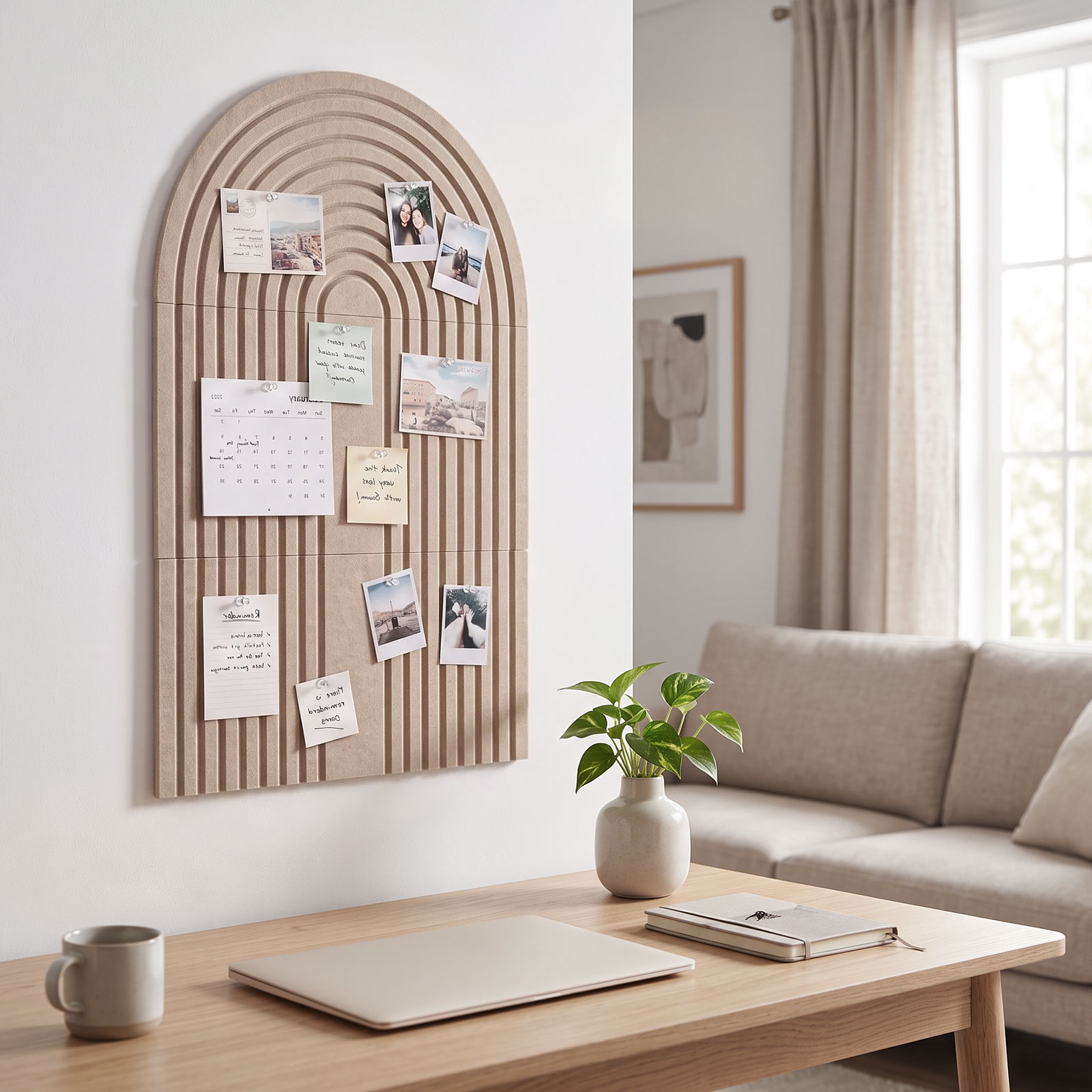 Large Arched Felt Bulletin Boa - Home Decor Vision Board 评论和价格