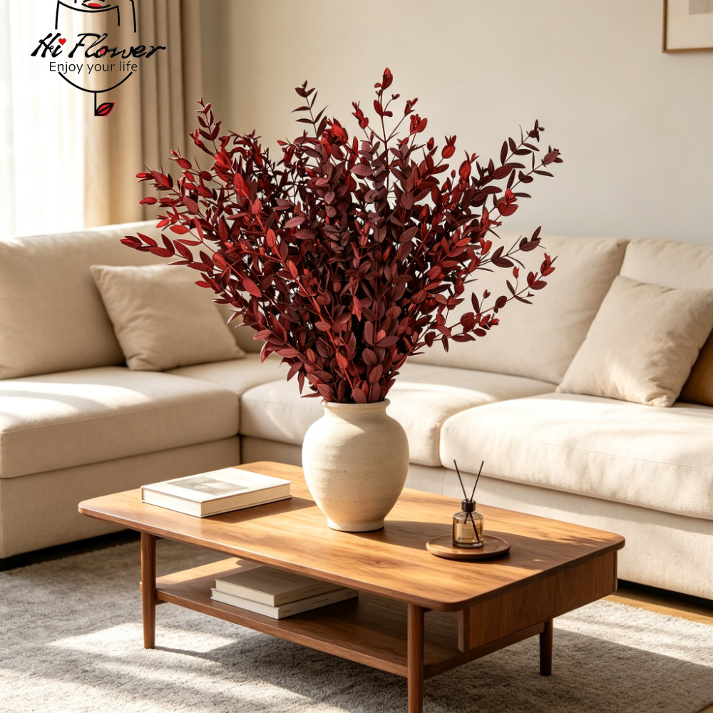 Natural Dried Flowers Eucalypt - Home Decor Vase With Flowers 评论和价格