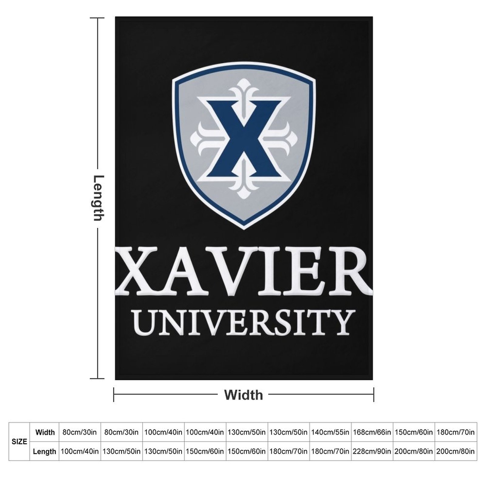Xavier University Throw Blanke - Xavier Home Decor 评论和价格