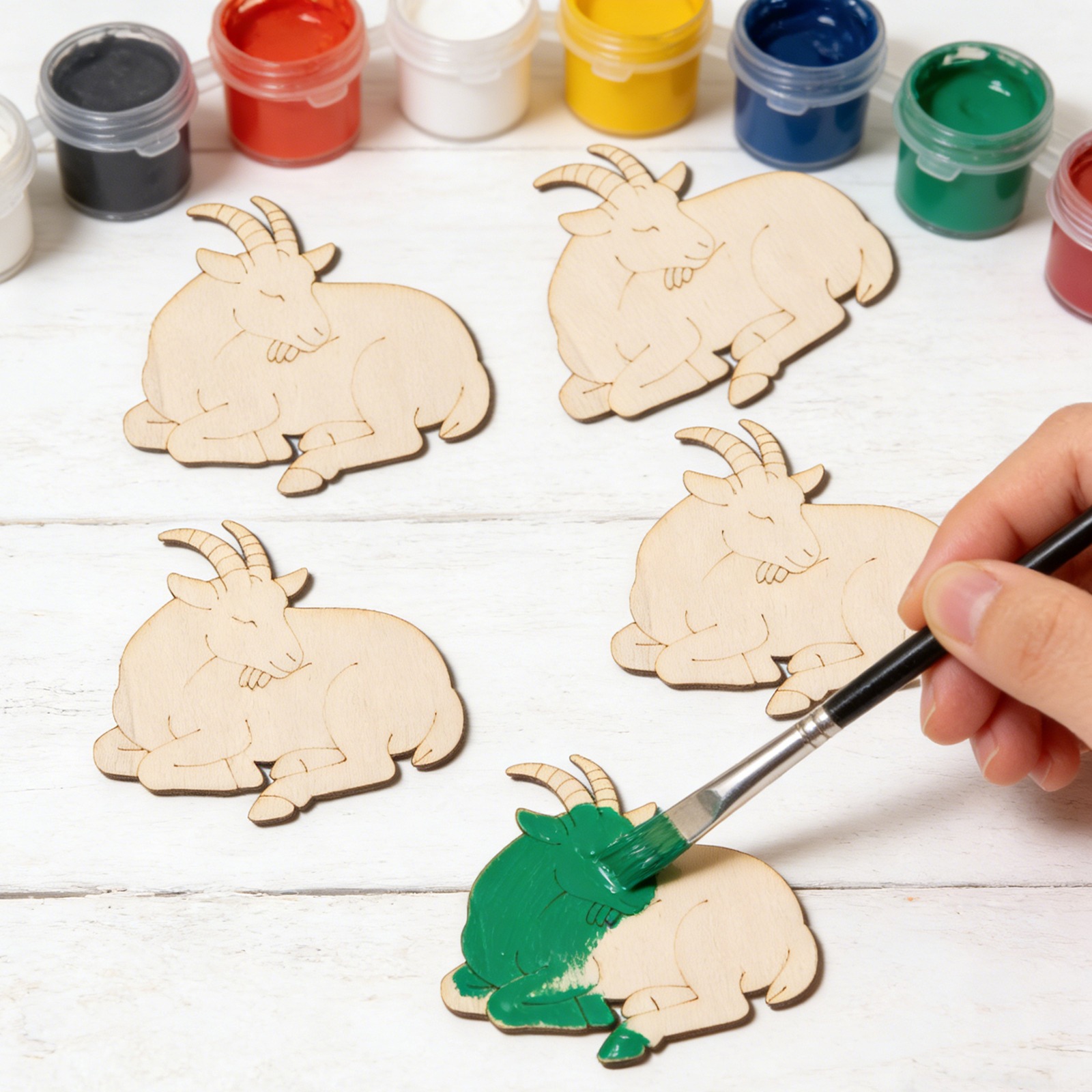 10pcs/set Unfinished Wood Shee - Home Decor Painting 评论和价格