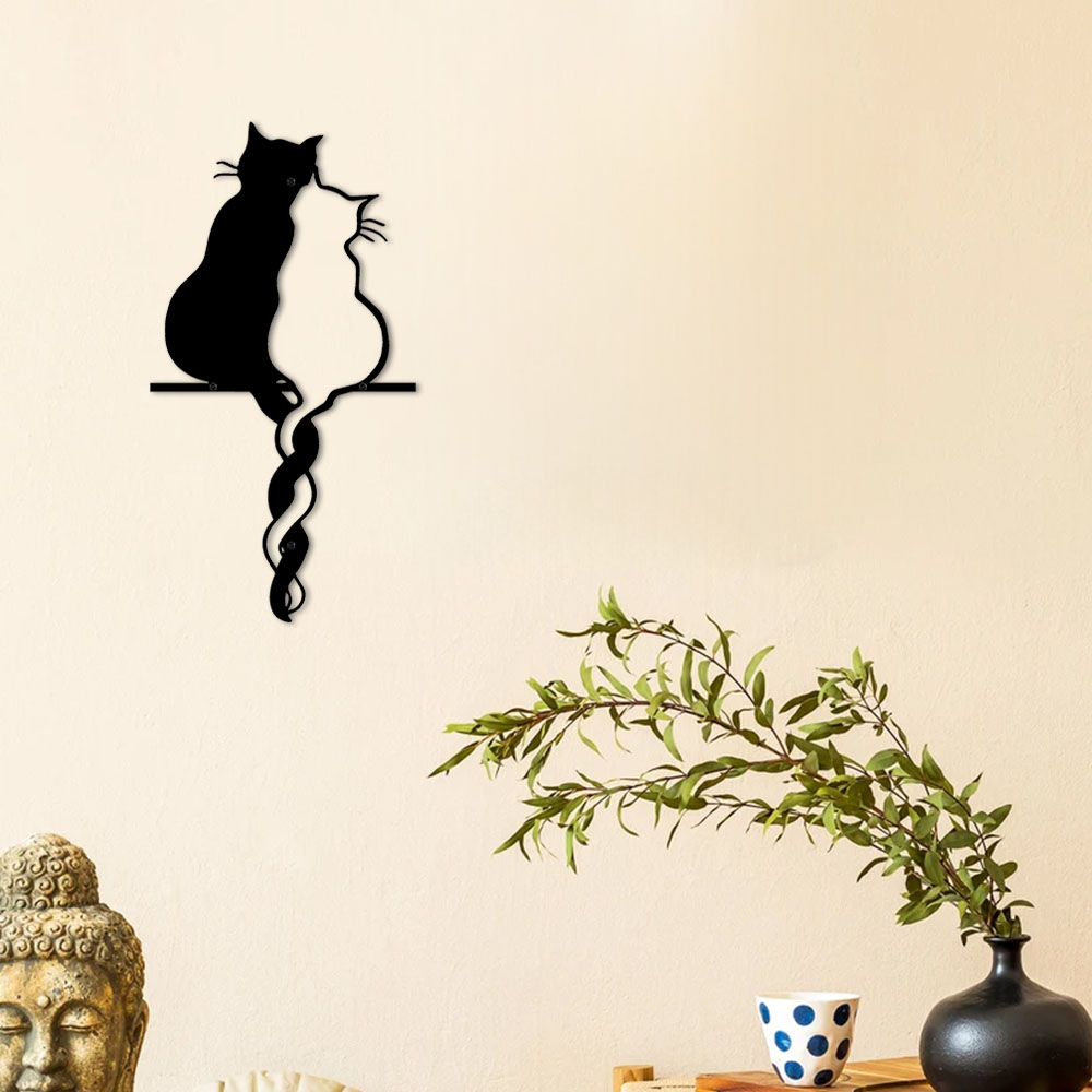 Metal Lovers Cat Wall Art Hang - Home Decor Y2K 评论和价格