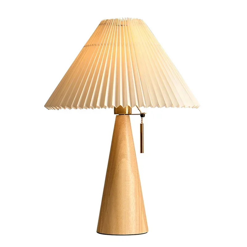 Retro Pleated Table Lamp Nordi - Home Decor Lamp 评论和价格