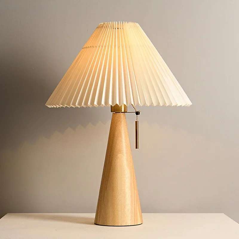 Retro Pleated Table Lamp Nordi - Home Decor Lamp 评论和价格