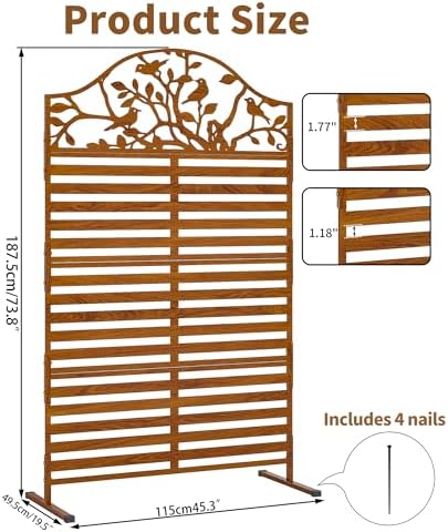 Metal Outdoor Privacy Screen F - H&M Home Decor 评论和价格