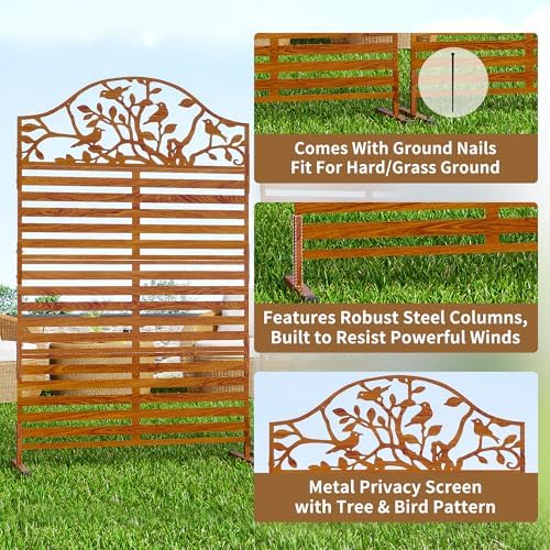 Metal Outdoor Privacy Screen F - H&M Home Decor 评论和价格